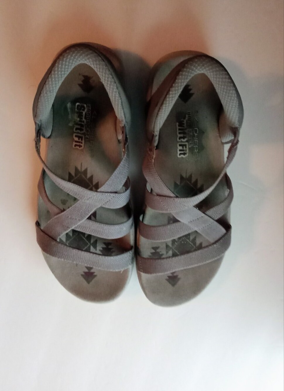 Skechers Women's Gray Strappy Sandals